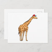 Giraffe Cap Postkarte (Vorne/Hinten)