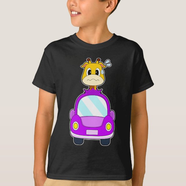 Giraffe Car T-Shirt (Vorderseite)