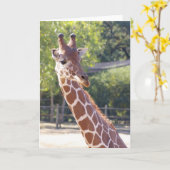 Giraffe Card Karte (Gelbe Blume)