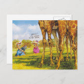 Giraffe-Cartoon für Kinder Postkarte (Vorne/Hinten)