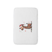 Giraffe Christbaum Giraffe Xmas Tree Women & B Badematte (Vorderseite Vertikal)