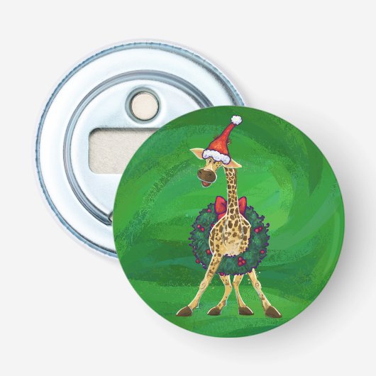 Giraffe Christmas Bottle Opener Flaschenöffner (Vorderseite)