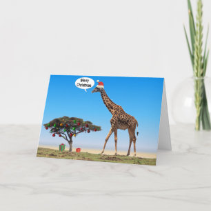 Giraffe Christmas Feiertagskarte
