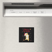 Giraffe Christmas Giraffen Winter Animals Magnet (In Situ (Geschirrspüler))
