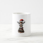Giraffe Christmas Hat Xmas Kaffeetasse (Mittel)