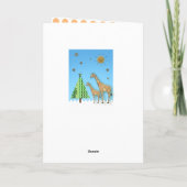 GIRAFFE CHRISTMAS KARTE (Rückseite)