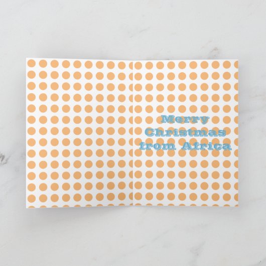 GIRAFFE CHRISTMAS KARTE (Innenseite)