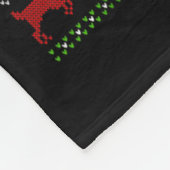 Giraffe Christmas Lights Santa Costume Ugly Xmas S Fleecedecke (Ecke)