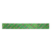 Giraffe Christmas Satin Ribbon Satinband (Vorderseite)