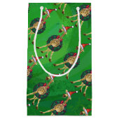 Giraffe Christmas Small Geschenktasche Kleine Geschenktüte (Vorderseite)