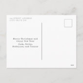 Giraffe Christmas Tree Feiertagspostkarte (Rückseite)