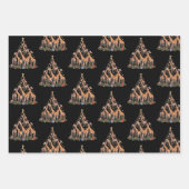 Giraffe Christmas Tree Santa African Wildlife Farm Geschenkpapier Set (Vorderseite)