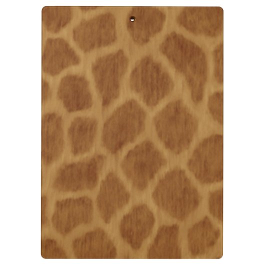 Giraffe Clipboard Klemmbrett (Rückseite)