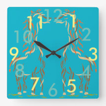 Giraffe Clock Fun Niedlicher Tiere Modernes Künstl