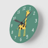 Giraffe Clock Runde Wanduhr (Winkel)