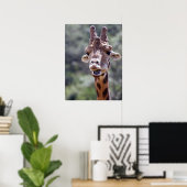 Giraffe Closeup Poster (Heimbüro)