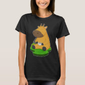 Giraffe Coffee Cup T-Shirt (Vorderseite)