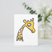 Giraffe coole Abbildung Postkarte (Stehend Vorderseite)