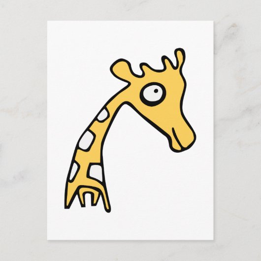 Giraffe coole Abbildung Postkarte (Vorderseite)