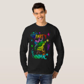 Giraffe  Coole Party Animal T-Shirt (Vorne ganz)