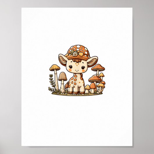 Giraffe Cotattecore Mushroom _1 Poster (Vorne)