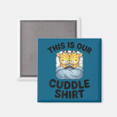 Giraffe Couple Cute Love This Is Our Cuddle  Magnet (Vorderseite/Rückseite)