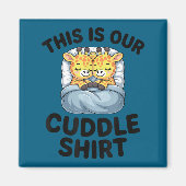 Giraffe Couple Cute Love This Is Our Cuddle  Magnet (Vorne)