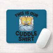 Giraffe Couple Cute Love This Is Our Cuddle  Mousepad (Mit Mouse)