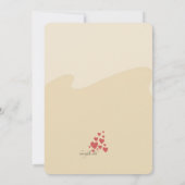 Giraffe Couple Girl Baby Shower Einladung (Rückseite)