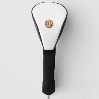 Giraffe Couple Illustration Giraffe Lovers Golf Headcover