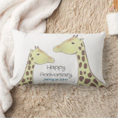 Giraffe Couple Wedding Anniversary Lendenkissen (Decke)
