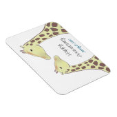 Giraffe Couple Wedding Anniversary Magnet (Rechte Seite)