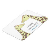 Giraffe Couple Wedding Anniversary Magnet (Linke Seite)
