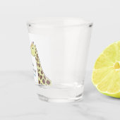 Giraffe Couple Wedding Anniversary Schnapsglas (Rechts)