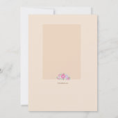 Giraffe Couples Kinderdusche Einladung (Rückseite)