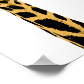 Giraffe Cow Funny Poster (Ecke)