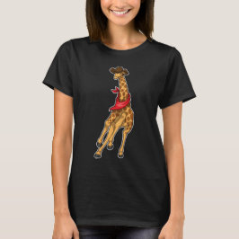 Giraffe Cowboy Cowboy-Hut T-Shirt
