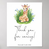 Giraffe \ Danke, dass Sie kommen Poster (Vorne)