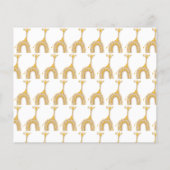 Giraffe Danke-Karte (Rückseite)