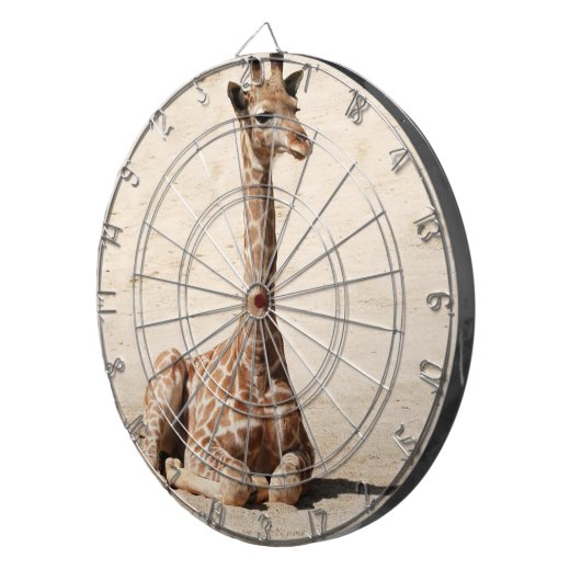 Giraffe Dartboard Dartscheibe (Vorderseite rechts)