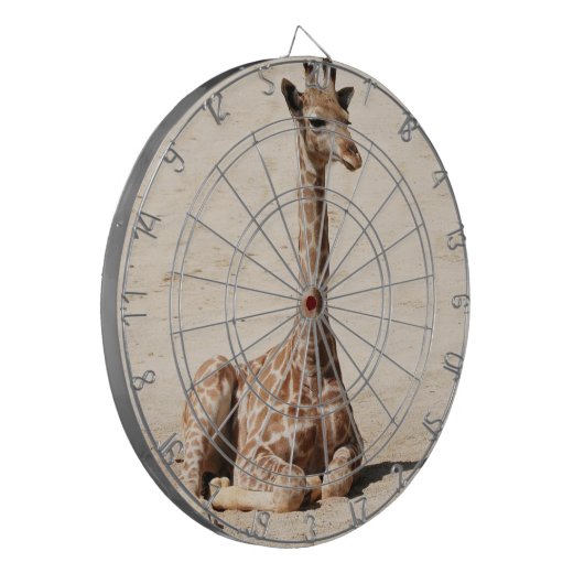 Giraffe Dartboard Dartscheibe (Vorderseite Links)