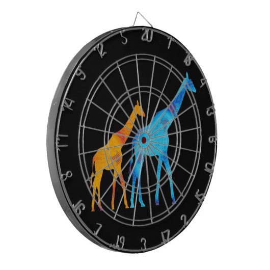 Giraffe Dartscheibe (Vorderseite Links)