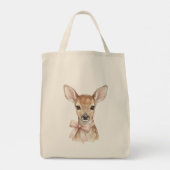 Giraffe & Deer Tote Bag  Tragetasche (Rückseite)