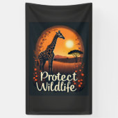 Giraffe der Savanne Tank Top Banner (Vertikal)