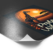 Giraffe der Savanne Tank Top Fotodruck (Ecke)