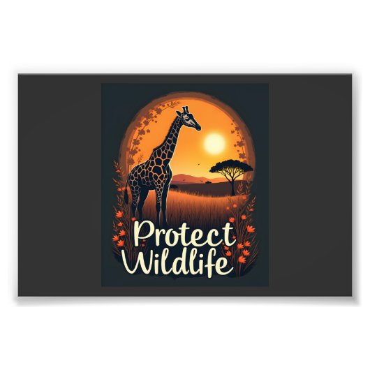 Giraffe der Savanne Tank Top Fotodruck (Vorne)
