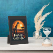 Giraffe der Savanne Tank Top Fotoplatte (Seite)