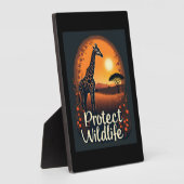 Giraffe der Savanne Tank Top Fotoplatte (Seite)