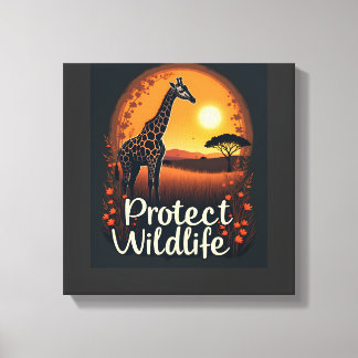 Giraffe der Savanne Tank Top Leinwanddruck