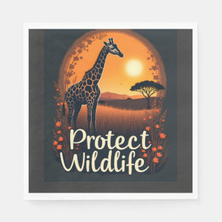 Giraffe der Savanne Tank Top Serviette